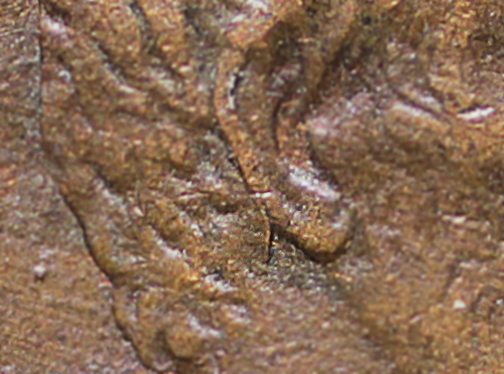 Two-1991-Lincoln-Memorial-Cents,-One-Philly,-One-Denver-With-The-Same-Unique-Die-Chips